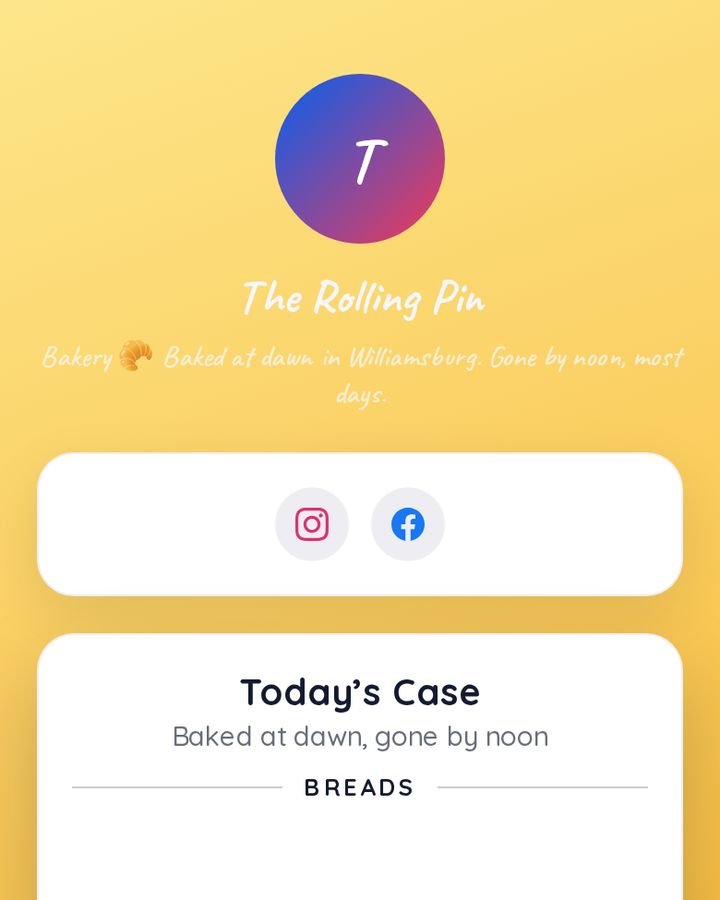 Bakery page on MyBioKit