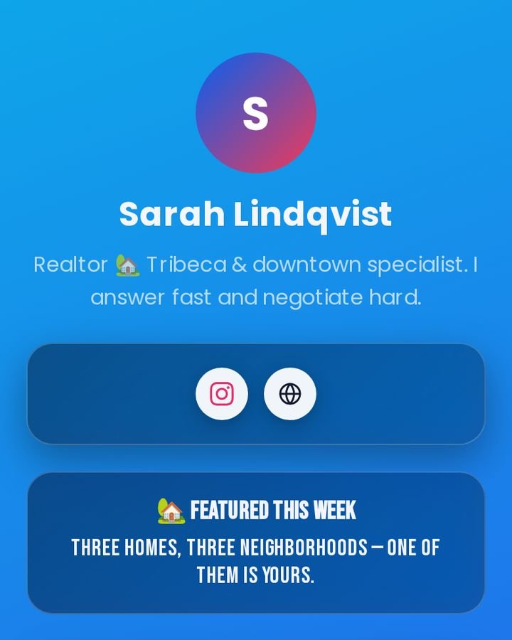 Real estate page on MyBioKit